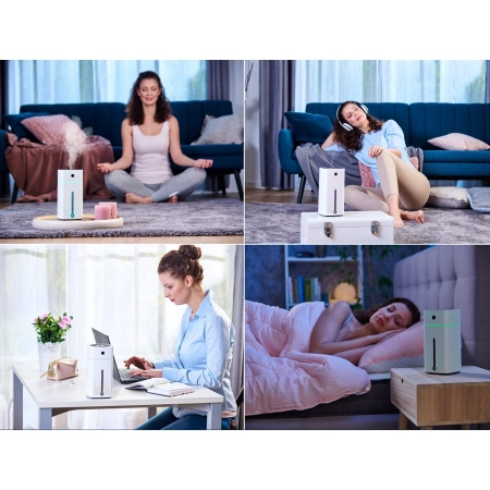Ultradźwiękowy nawilżacz powietrza Rovus USB Led Ambient